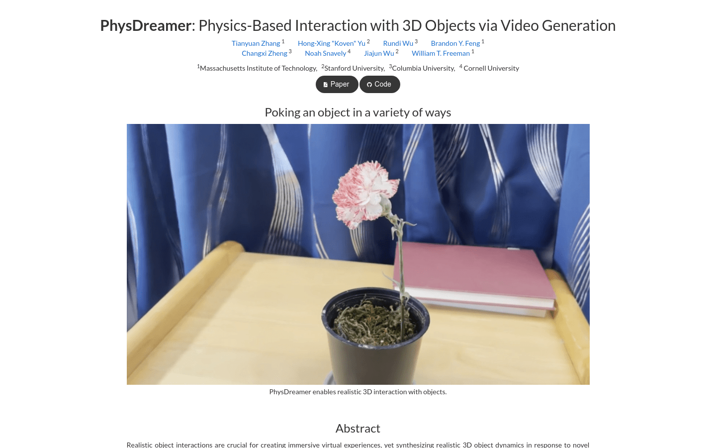 PhysDreamer